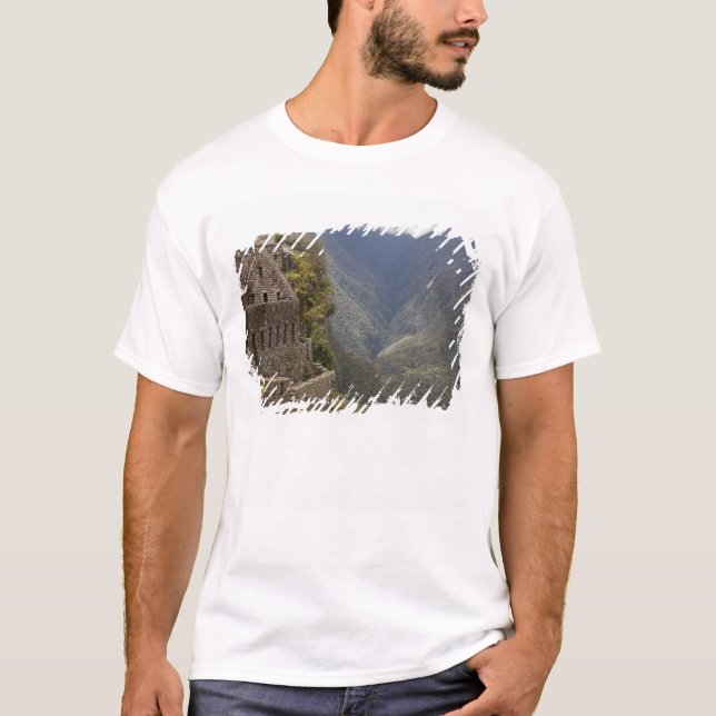 Sydamerika, Peru, Machu Picchu. Stenruiner T Shirt (Framsida)
