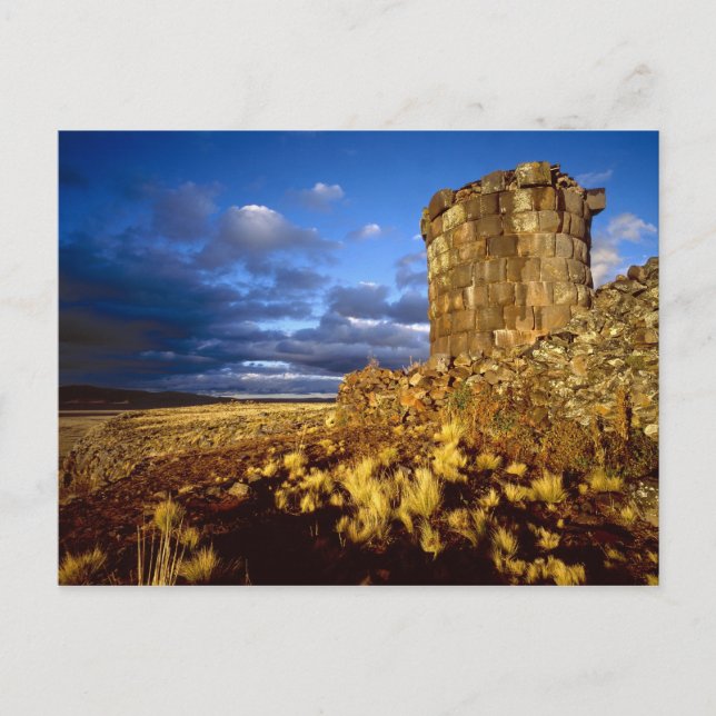 Sydamerika, Peru, nära Sjö Titicaca. Vykort (Framsida)