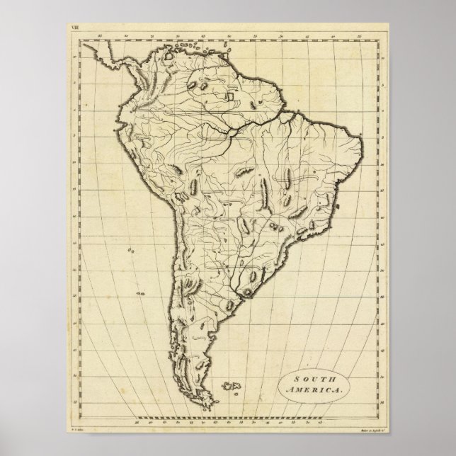 Sydamerika Poster (Framsidan)