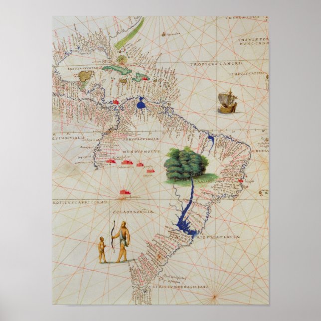 Sydamerika Poster (Framsidan)