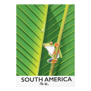 Sydamerika Träd Frog-poster Fototryck