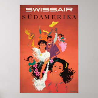 Sydamerikansk konst Södra amerikanska kvinnor Tryc Poster