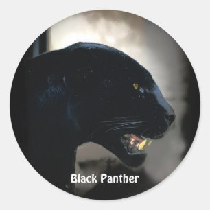 Sydamerikanska Black Panther Wildlife Stickers Runt Klistermärke