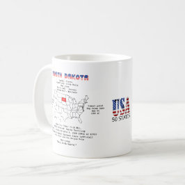 Sydamerikanska staten vid karta och närmare uppgif kaffemugg