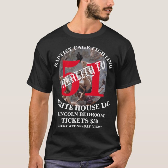 SYDAMERIKANSKT BAPTISTBURKFIGHTING WASHINGTON DC T SHIRT (Framsida)