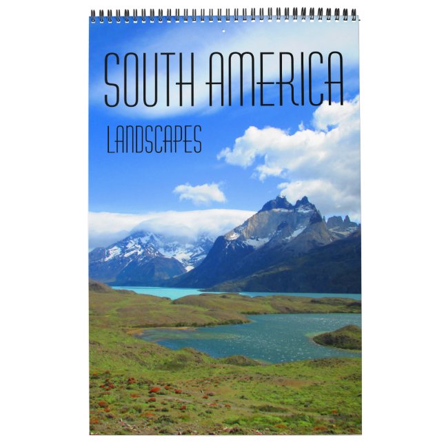 Sydamerikas landskap (med platser) kalender (Omslag)