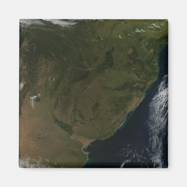Sydamerikas satellitvy magnet (Framsidan)