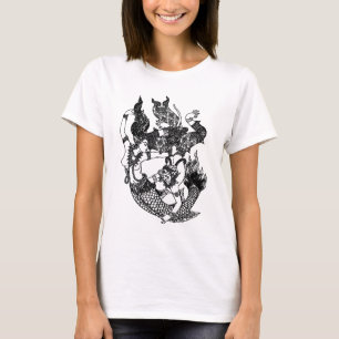 SYDASIAN ART GOD SJÖJUNGFRU TEE SHIRT