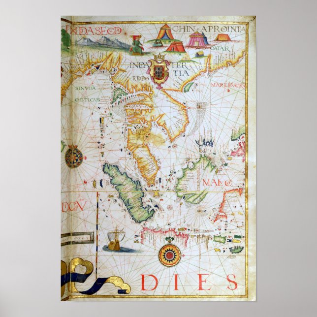 Sydasien, fastlandet, detaljuppgifter från världsa poster (Framsidan)