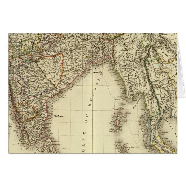 Sydasien Hälsningskort (Framsidan Horizontal)