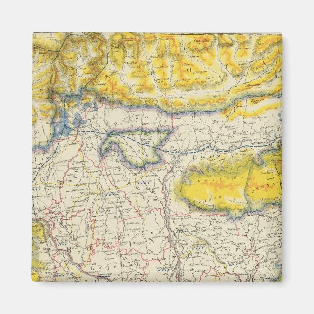 Sydasien, Indien, Bangladesh Magnet (Framsidan)
