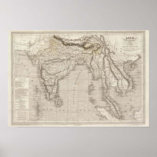 Sydasien, Indien Poster (Framsidan)