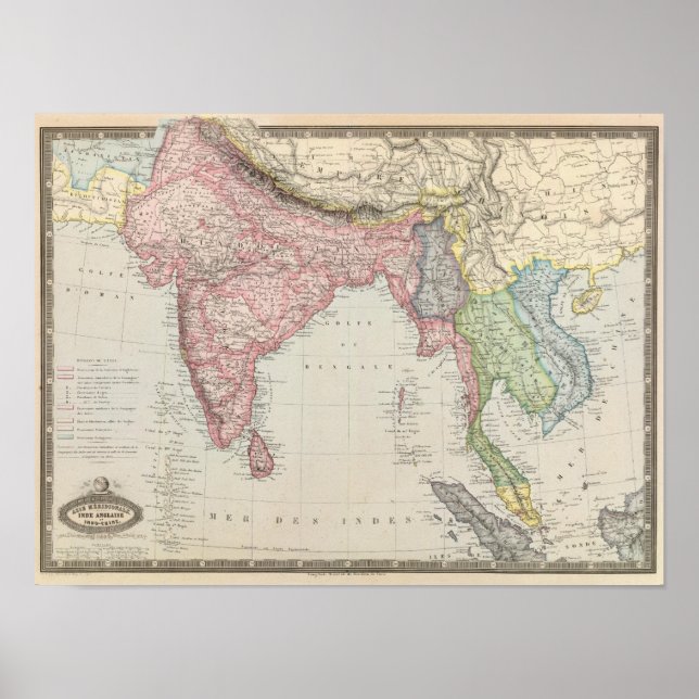 Sydasien Poster (Framsidan)