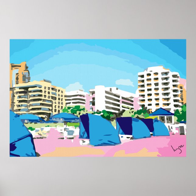 SYDBEACH, MIAMI, FLORIDA POSTER (Framsidan)