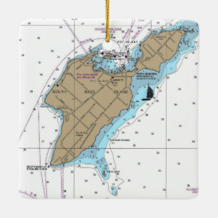Sydbussöarnas OH Nautical Diagram Julgransprydnad Keramik