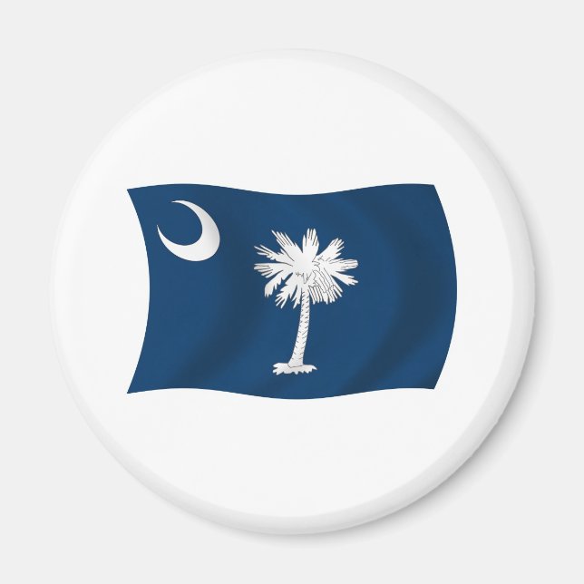 Sydcarolina Flagga Magnet (Framsidan)