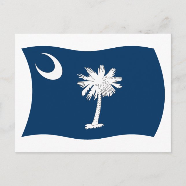 Sydcarolina Flagga Postkort Vykort (Framsida)