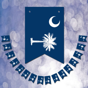 Sydcarolina flaggfest, bunting Banner / Bröllop Vimplar