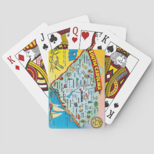Sydcarolina Retro vykort Lekort Casinokort