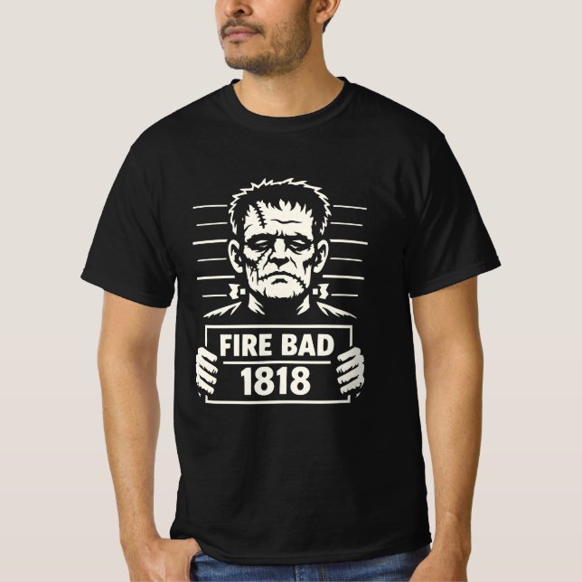 Sydd Monster Mugshot – Eld Dålig 1818 T Shirt (Framsida)