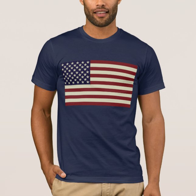 Sydd vintageflaggaskjorta tee (Framsida)