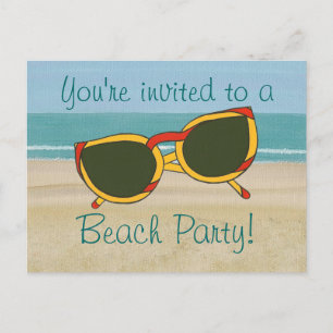 Sydeuropa, Beach Party-inbjudan, vykort