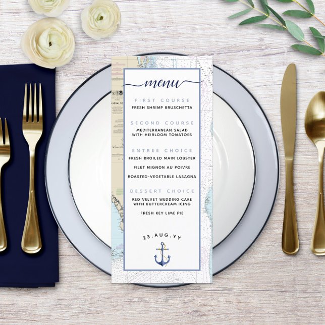 Sydflorida ⚓️💍 Nautisk bröllopsmeny Meny (South Florida ⚓️💍 Nautical Wedding Menu
)