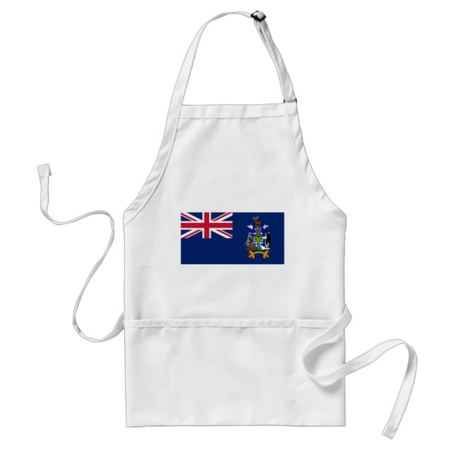 Sydgeorgien och Sydsandwichöarna Flagga Förkläde (Framsidan)