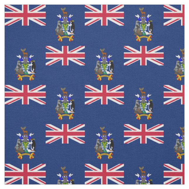 Sydgeorgien och Sydsandwichöarna Flagga Tyg (Provkarta)