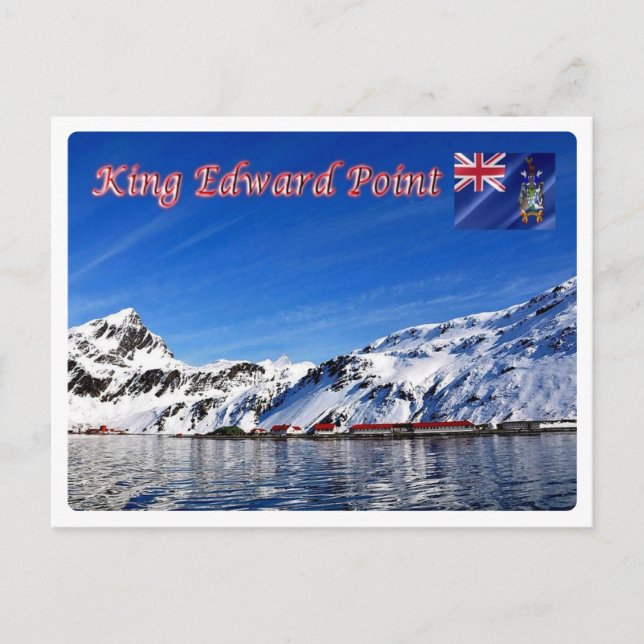 Sydgeorgien och Sydsandwichöarna - Vykort (Framsida)