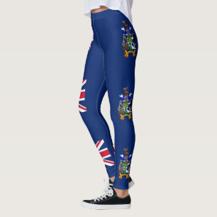 Sydgeorgien och Sydsandwichöarnas flagga Leggings