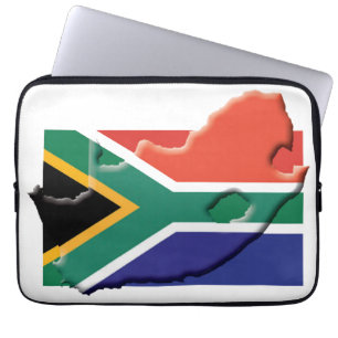 SYDH AFRIKA Flagga Patriotic Computer Karta Laptop Fodral
