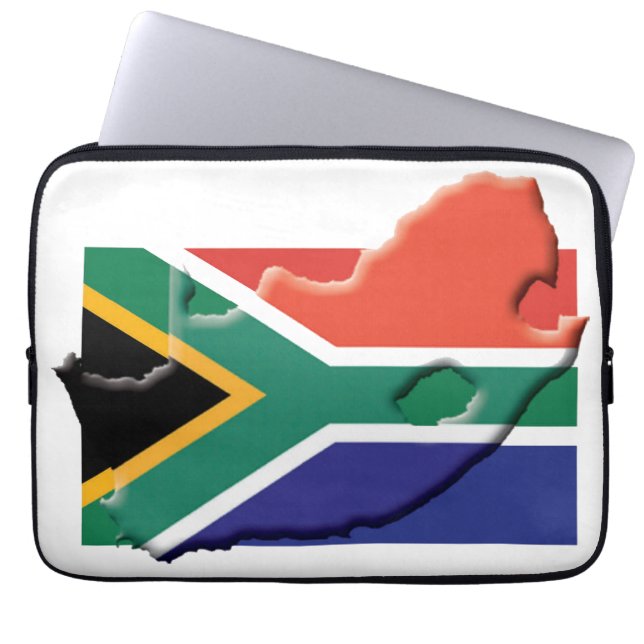 SYDH AFRIKA Flagga Patriotic Computer Karta Laptop Fodral (Framsidan)