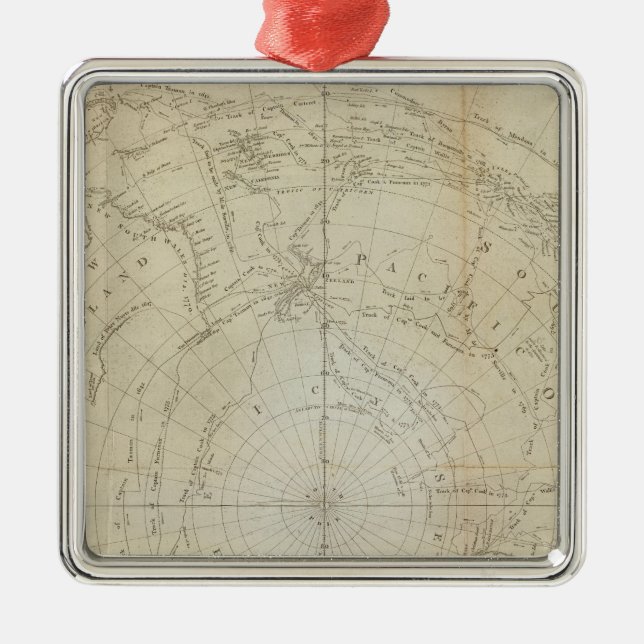 Sydhalvklotet Julgransprydnad Metall (Framsidan)