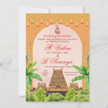 Sydindisk hinduisk tempel- och bananbladshyllning