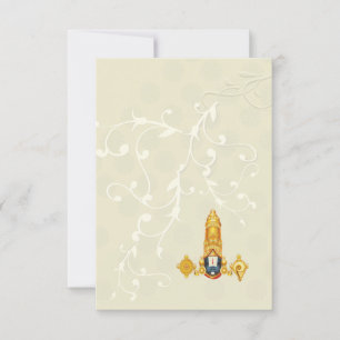 Sydindiska hindu-bröllopsinbjudan inbjudningar