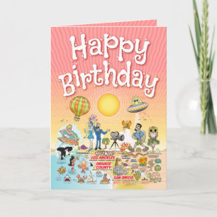 Sydkaliforniska Birthday Kort