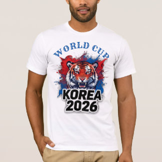 Sydkorea 2026 VM T-shirt Korea Tiger Fan