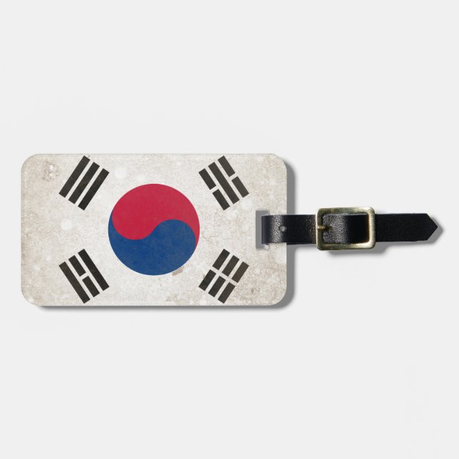 Sydkorea Bagagebricka (Horisontell Framsida)