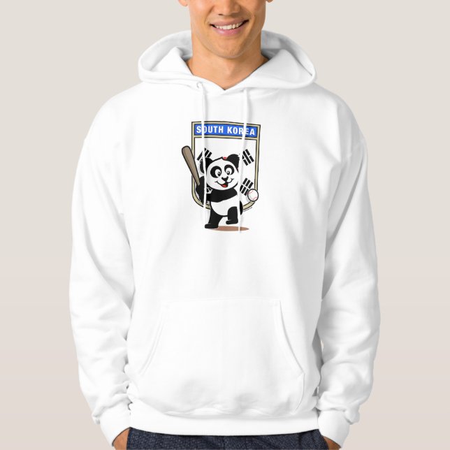 Sydkorea Baseball Panda (ljusskjortor) Munkjacka (Framsida)