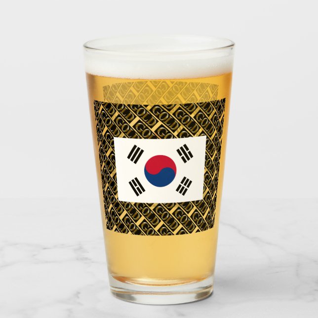 SYDKOREA BEER GLAS (Framsida fylld)