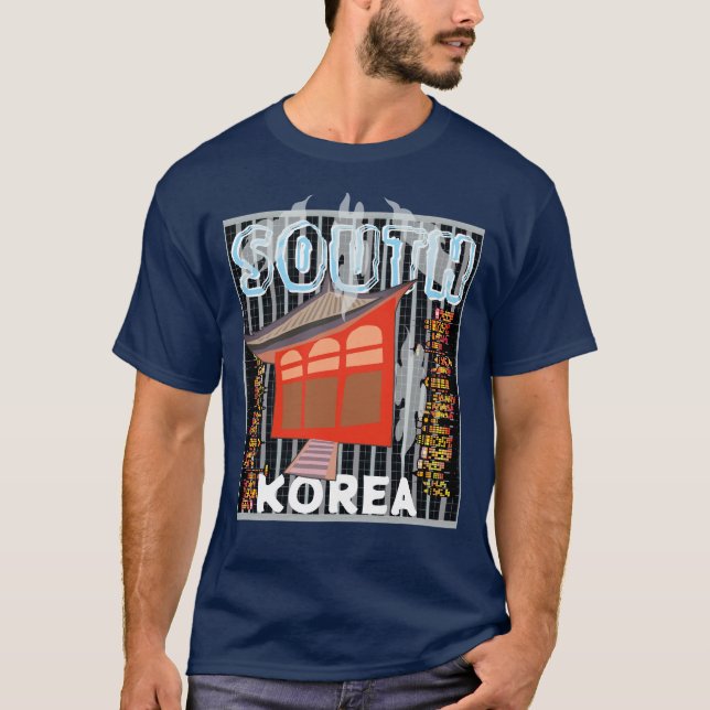 Sydkorea City Life T Shirt (Framsida)