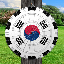 Sydkorea Dartboard och koreansk Flagga/speltavla Darttavla