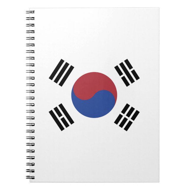 Sydkorea flagga anteckningsbok (Framsidan)