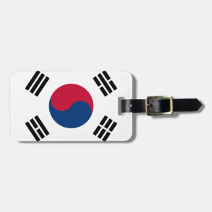 Sydkorea flagga bagagebricka