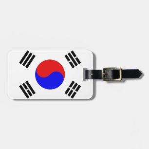 Sydkorea flagga bagagebricka