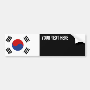 Sydkorea flagga bildekal