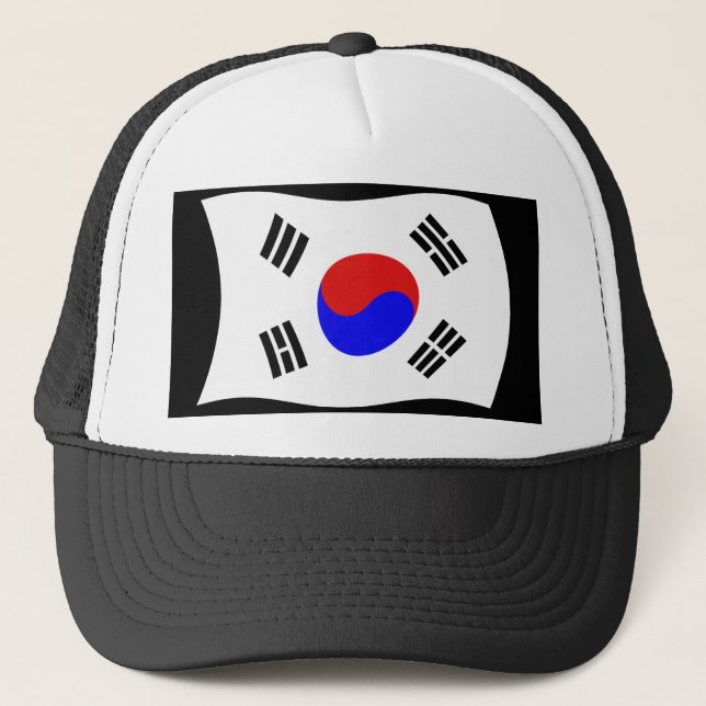 Sydkorea Flagga Hat Truckerkeps (Framsida)