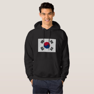 Sydkorea flagga hoodie