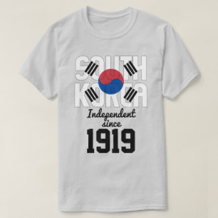 Sydkorea Flagga Independence Firande T Shirt